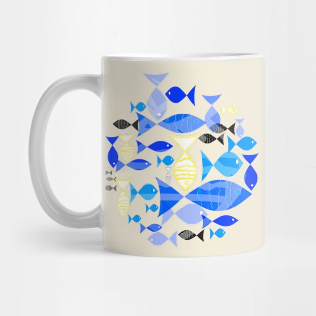 Blue fishes by Mirimodesign